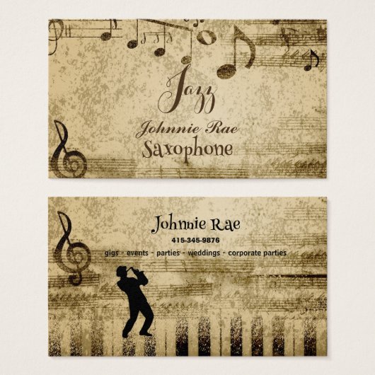 Partition Saxophone Jazz À Louer (Devant & derrière)