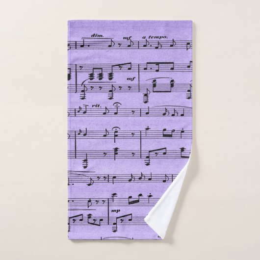 Partition violette (Serviette à main)