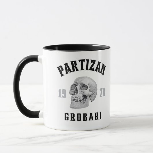 Partizan Grobari 1970 Mok (Links)