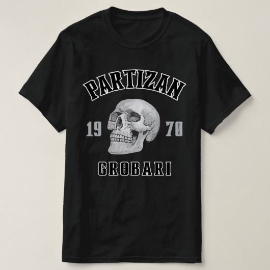 Partizan Grobari 1970 T-shirt (Design voorkant)