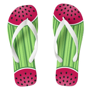 Partjes watermeloen teenslippers