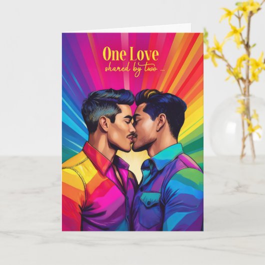 Partner Gay Jubileum Rainbow Latijns-Amerikaans Kaart (Gele Bloem)