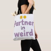 Partner in raar draagtas (Dichtbij)