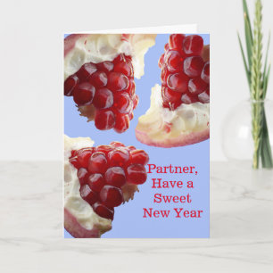 Partner Prettig Rosj Hasjana met Granaatappel Feestdagen Kaart