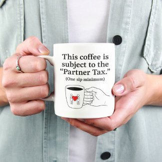Partner Tax Funny Couples Coffee Mug Extra Grote Beker