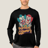 Partners in Clowery (Funny Clown Pun) Tri-Blend Shirt (Voorkant volledig)