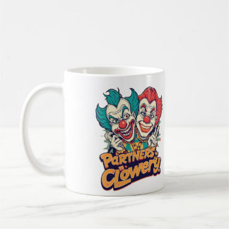 Partners in Clowery (Grappige Clownspelling) Koffiemok