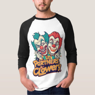 Partners in Clowery (Grappige Clownspelling) T-shirt
