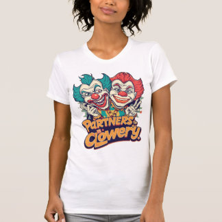 Partners in Clowery (Grappige Clownspelling) T-shirt