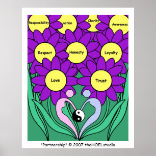 Partnerschaps-Poster Poster
