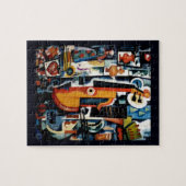 Parto da viola Bom Ménage ~1916 ~ Cubism Legpuzzel (Horizontaal)