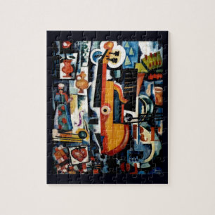 Parto da viola Bom Ménage ~1916 ~ Cubism Legpuzzel