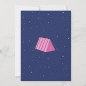 Partons invitation de rose de marine de camp de (Dos)