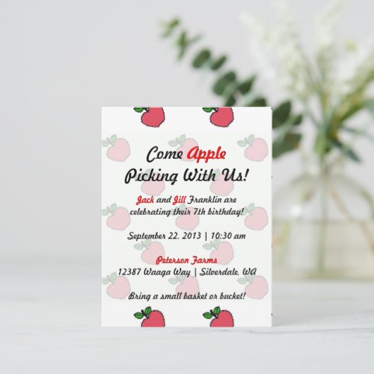 Partons sélection d'Apple ! Invitation (Debout devant)