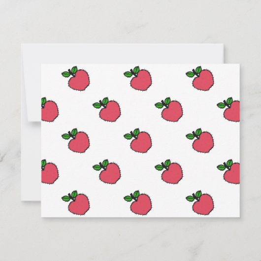 Partons sélection d'Apple ! Invitation (Dos)