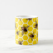 Partout abeilles sur la tasse de tasse de nid (Centre)
