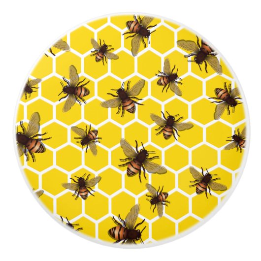 Partout abeilles sur la traction de bouton de (Devant)