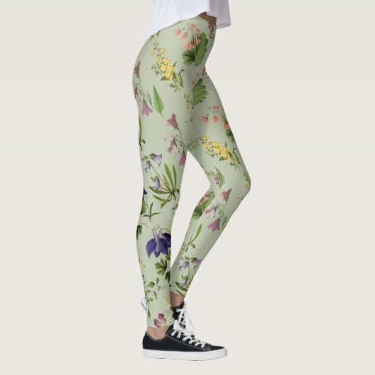 Partout copie florale alpine botanique Legging (Droite)