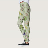 Partout copie florale alpine botanique Legging (Gauche)