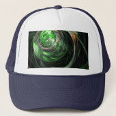 Partout dans le monde Green Abstrait Art Casquette (Devant)