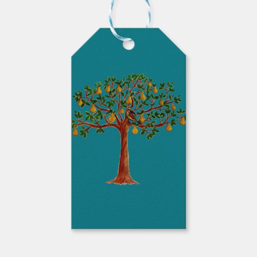 Partridge 2 in een Pear Tree Gift Labels Cadeaulabel (Voorkant)