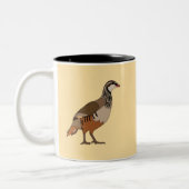 Partridge Bird Tweekleurige Koffiemok (Links)