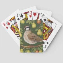 Partridge dans un arbre à poires jeu de cartes
