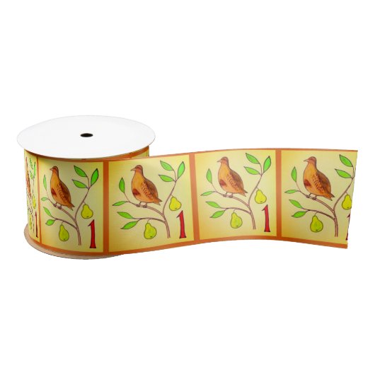 PARTRIDGE IN EEN PEAR TREE RIBBON LINT (Spoel)