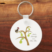 Partridge + perenboom sleutelhanger (Voorkant)