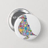 Partridgefamilie Ronde Button 5,7 Cm (Voorkant /achterkant)