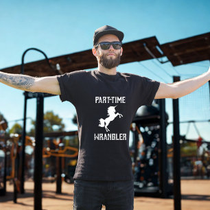 Parttime Eenhoorn Verzorger - Grappige Fantasie T-shirt