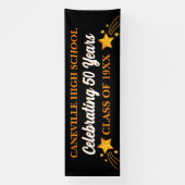 Party! 50 Ans ! Bannière Réunion de grande classe  (Verticale)