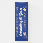 Party! 50 Ans ! Bannière Réunion de grande classe  (Verticale)