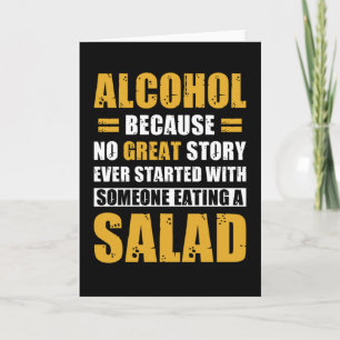 Party Alcohol Gezegde Grappig Kaart