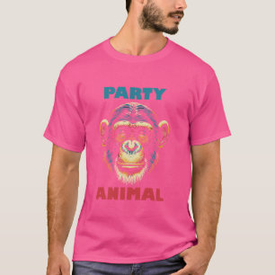 Party Animal Chimpansee Aap Gorilla Orangut T-shirt