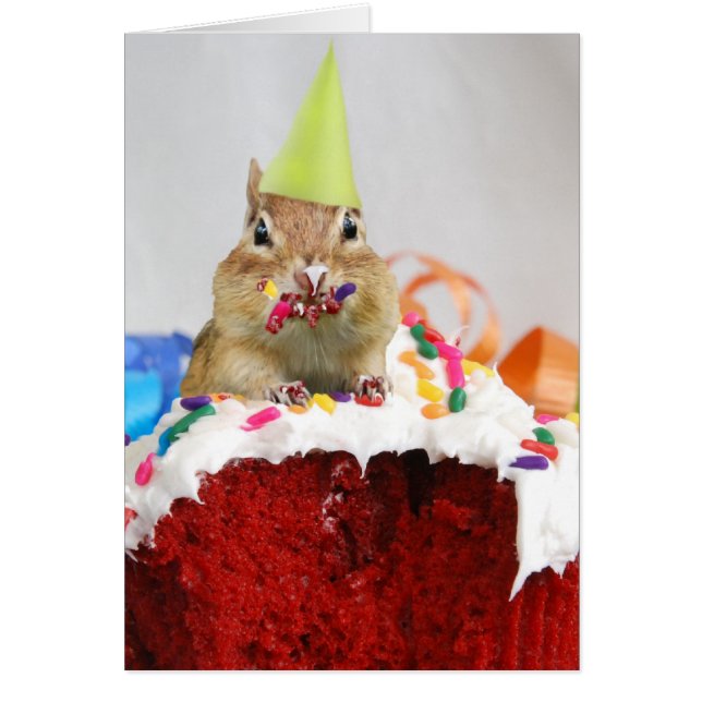 Party Animal Chipmunk Card (Voorkant)