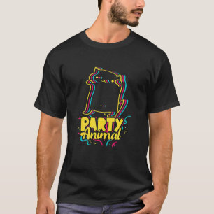 Party Animal Disco Dancing Cat Meme T-shirt