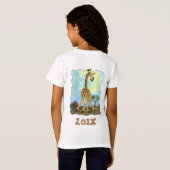 Party Animal Giraffe T-shirt (Achterkant volledig)