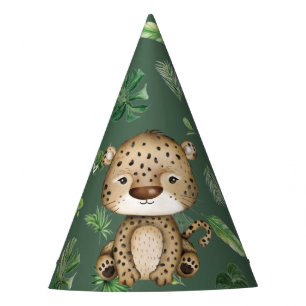 Party Animal Leopard Cheetah Wild One Oerwoud Boy Feesthoedjes