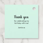 Party Animal Merci les étiquettes de faveur (Dos)