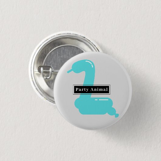 Party Animal Snake Button (Voorkant /achterkant)