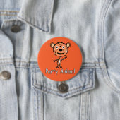 Party Animal Tiger Ronde Button 7,6 Cm (In situ)