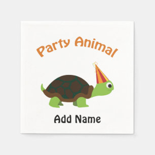 Party Animal Turtle Servet