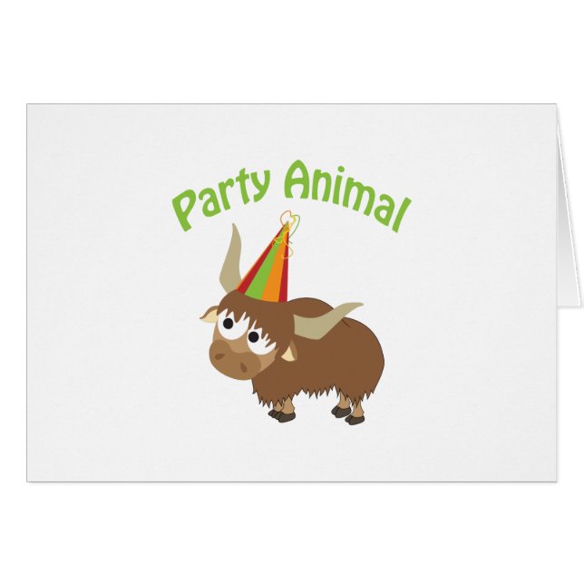 Party Animal Yak (Voorkant Horizontaal)