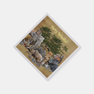 Party Animals Cocktail Napkins Servet