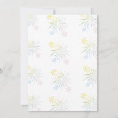 Party Animals First Birthday Invitation  Kaart (Achterkant)