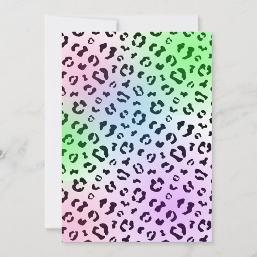 Party Animals Girl Verjaardag Uitnodiging (Achterkant)