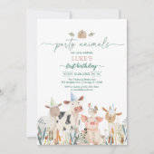 Party Animals Kids Birthday Invitation (Devant)