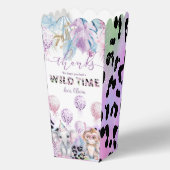 Party Animals Oerwoud Safari Verjaardag Popcorn Bedankdoosjes (Achterkant)