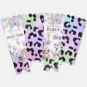 Party Animals Oerwoud Safari Verjaardag Popcorn Bedankdoosjes (Ongevouwen)